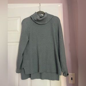 Blue mockneck Old Navy sweater